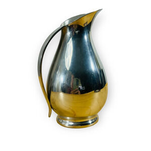 Vintage Royal Holland Daalderop Chrome Creamer MCM Mid Century Modern Pitcher